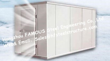 China Prefab Walk in Freezer Units Cold Room And Walk In Cooler Box  with Metal Camlock Panels For Poultry supplier
