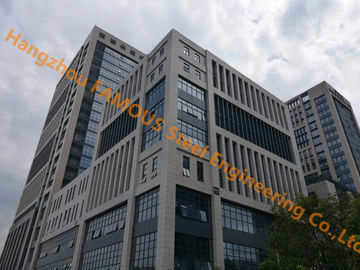 China Office Building Multi-storey Steel Building With Glass Curtain Wall Cladding System supplier