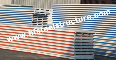 China EPS / PU Metal Roofing Sheets With Color Steel Sandwich Panel supplier