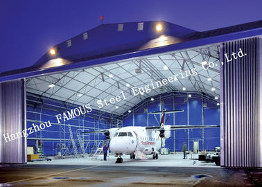 China Airport Development Aircraft Hangar Buildings , Steel Airplane Hangars Constructions supplier