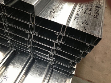 China Q235 Q345 Galvanized C and Z Steel Purlins With 275g/m2 Zinc Coating Thickness supplier