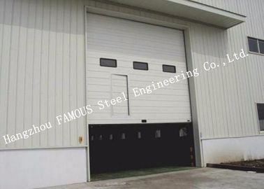 China High Speed Industrial Garage Doors Lift Up Roller Shutter Door With Pedestrian Gate supplier