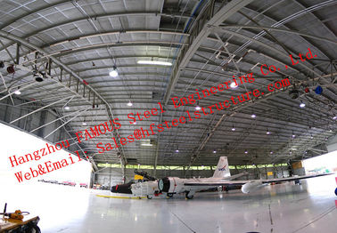 China Waterproof Insulated Prefabricated Steel Structure Aircraft Hangar For Private Usage supplier