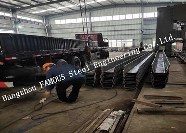 China Painted Hot Galvanized U Ribbed C Shaped Steel Profiles For Bridge Construction US EU Standard supplier