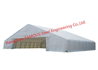 China Climbing Roof Type Metal Storage Tents Outdoor Windproof Pvc Steel Framed Hangars supplier