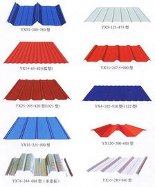 China Color Coated Metal Roofing Sheets Customzied For Steel Structure supplier