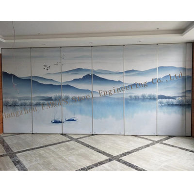 China China Style High Acoustic Performance Room Dividers Partition Sliding Wall supplier