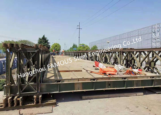 China AWS D1.1D1.5 Fabricated Steel Structures For Modular Bridges Truss Girder supplier
