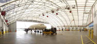 China Prefabricated Steel Pipe Truss Airplane Hangar Buildings Supply Big Room For Plane Parking supplier