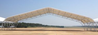 China Prefabricated Steel Piping Truss Aircraft Hangar Buildings With Big Span supplier