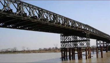 China Hot Dip Galvanized And Welding , Braking , Rolling , Shearing Structural Bailey Bridge supplier