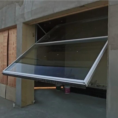 China Counterweight Balancing System Glaze Glazed Glass Doors Constructed Tilt Over supplier