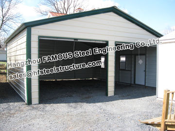 China Metal Garage Pre-engineered Building Steel Structure , Fabrication supplier