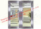 Galvanized Steel Fireproof Glass Fire Rated Double Doors For Shopping Mall supplier