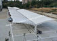 Single Slope Roof Outdoor Steel Membrane Structure Cantilever Parking Shelter supplier