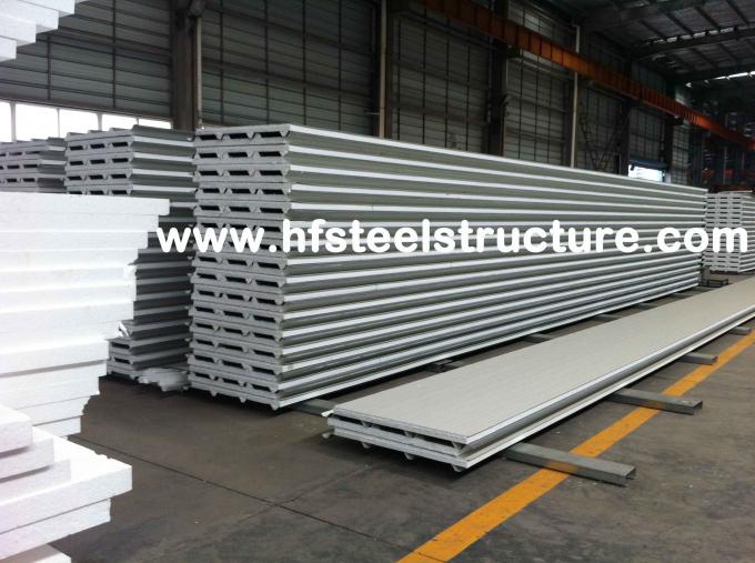 Color Steel Metal Roofing Sheets Sandwich Panel With 0.3 - 0.8mm Thickness 14
