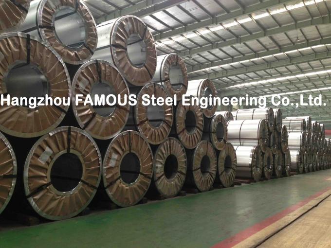 Galvalume Steel Coil Fabrication , Galvanized Steel Coil JIS G3321 / EN 10215 8