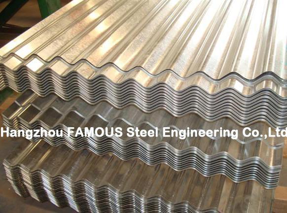 Color Coated Metal Roofing Sheets Customzied For Steel Structure 0