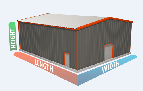 Prefabricated Commercial Structural Steel Buildings For Hangars Size 60 X 80 2