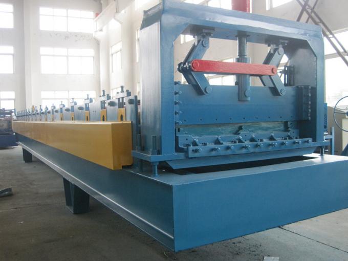 15KW Hat Channel Cold Rolling Machine With Cr 12 Blade Hydraulic Cutting 2