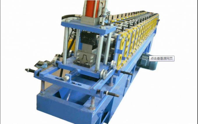 15KW Hat Channel Cold Rolling Machine With Cr 12 Blade Hydraulic Cutting 3