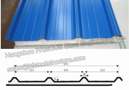 Metal EPS Insulated Sandwich Panels House Sandwich Panel Roofing 0