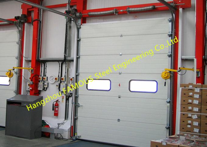 Motorized Industrial Garage Doors With Remote Control Quick Response Doors Fire Emergency Use 0