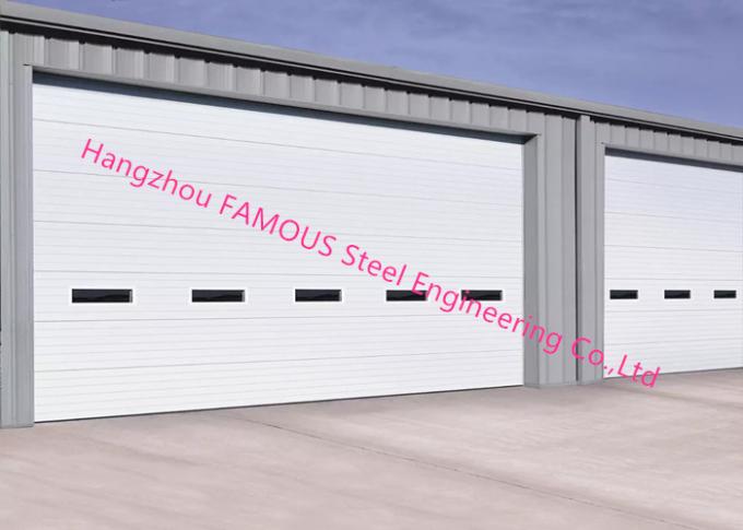 Polyurethane Core Overhead Steel Door Fully Automatic Wind Resistant Industrial Lifting Door 2