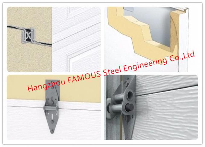 Polyurethane Core Overhead Steel Door Fully Automatic Wind Resistant Industrial Lifting Door 0