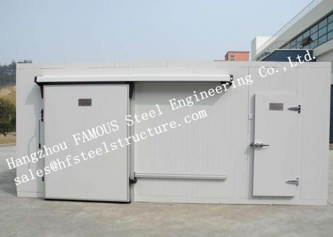 Customized Industrial Metal Sliding Door Steel Buildings Kits Single Direction For Warehouse 0