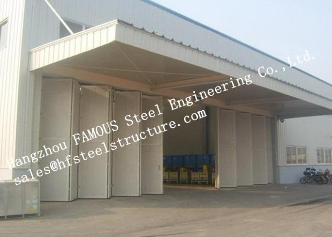 Aesthetic Aluminum Alloy Industrial Garage Doors Folding For Warehouse , Simple Installation 0