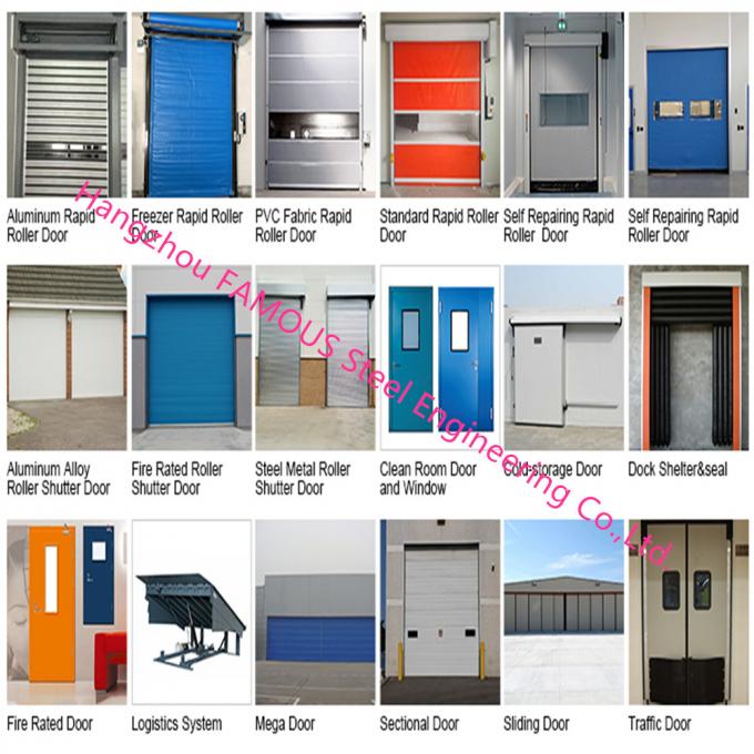 Fast Action Lifting Doors With Slide Running Design Up Rising Commercial Track Doors 1