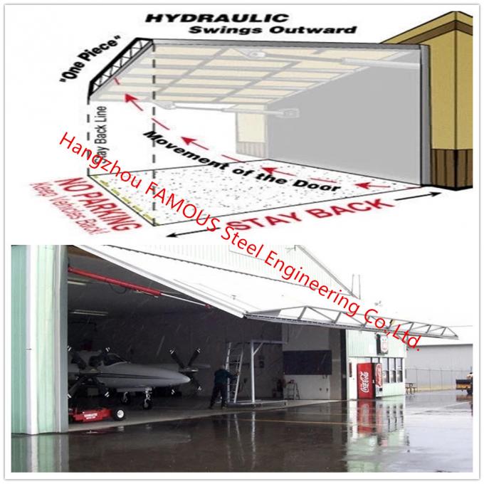 Strap Lift One Piece Door Tip Up Canopy Hydraulic Folding Doors Ideal For Aircraft Buildings 0