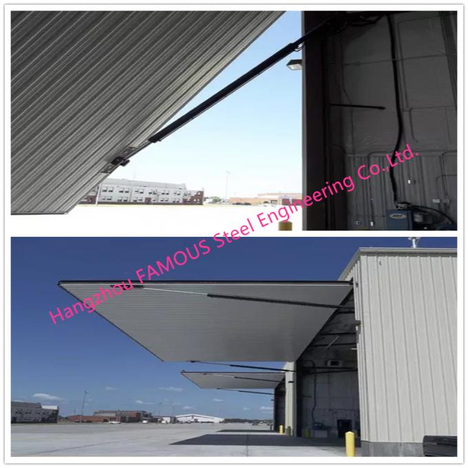 Strap Lift One Piece Door Tip Up Canopy Hydraulic Folding Doors Ideal For Aircraft Buildings 1