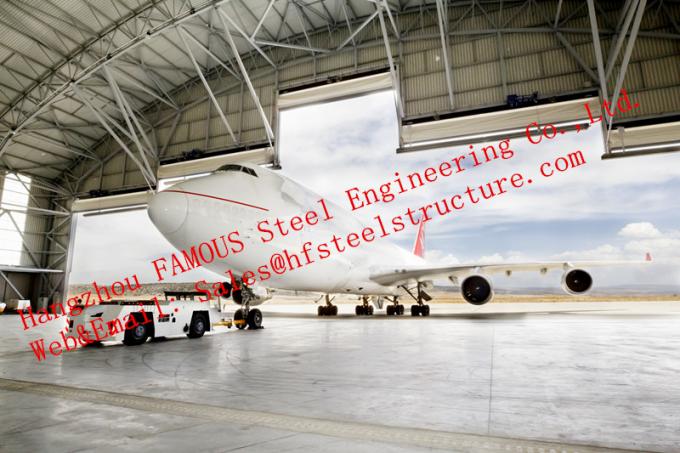 Waterproof Insulated Prefabricated Steel Structure Aircraft Hangar For Private Usage 0