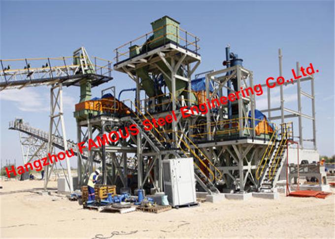Prefabricated Structural Steelworks For Crushed Broken Stone Mining And Quarrying Construction Site 0