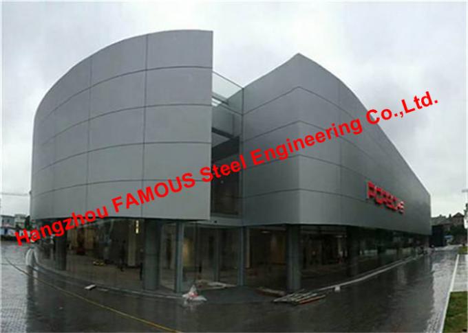 2200 Square Meters Aluminum Veneer Curtain Wall and Awning Exported To Oceania 0