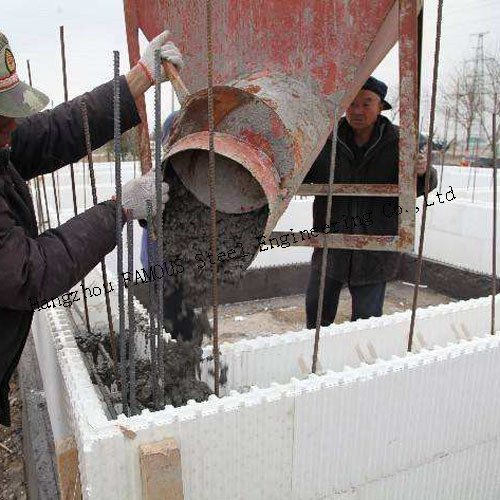 Green House Self Aligning Typical Assembly Insulated Concrete Forms ICFs Wall BuildBlocks 0