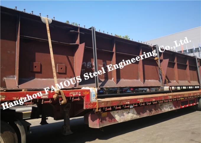 Curved Highway Viaduct Structural Steel Box Girder Bridges For Tunnel Steelworks 0