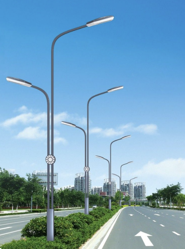 6M 8M 10M 12M 14M Galvanized Steel Street Light Pole for Highway Lighting 2