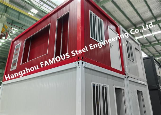 Customized Flat Pack Prefab Container House Rock Wall Panel Easy Installation 1
