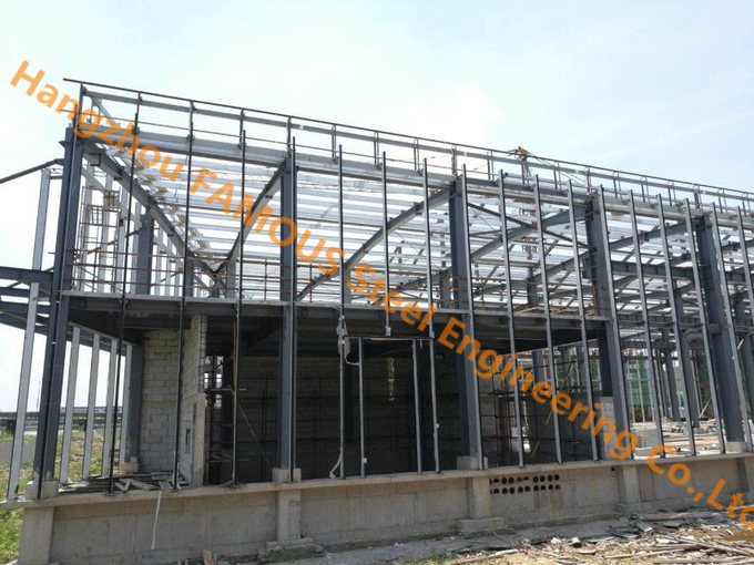 Low Rise Prefabricated Industrial Steel Buildings Warehouse / Workshop Design