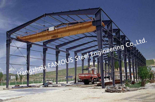 Steel Framelight Pre-Engineered Building Dimension Customized For Workshop 1