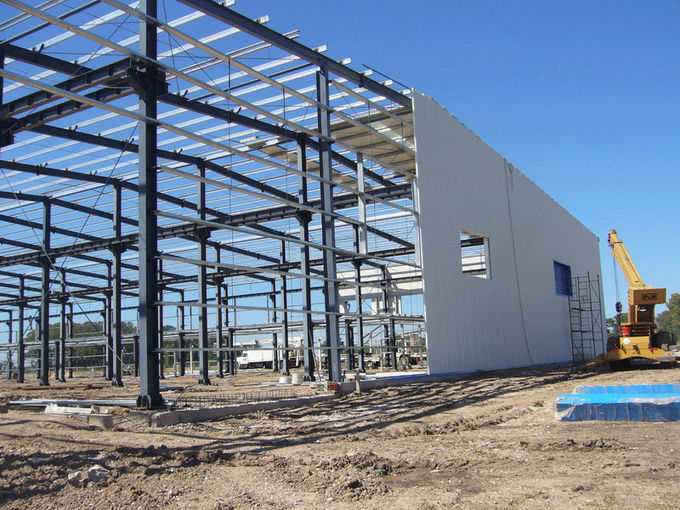 Steel Framelight Pre-Engineered Building Dimension Customized For Workshop 0