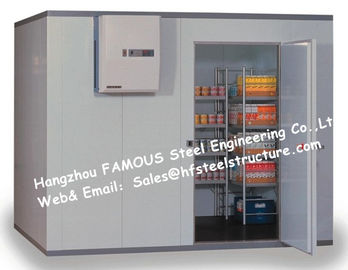 China Thermal Insulated Sandwich Panel Walk in Freezer And Prefab Refrigerator Chiller For Beverages supplier