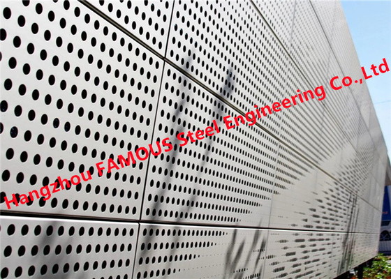 China Vertical Aluminium Perforated Screening Panels 20mm And Horizontal Sunblade Louvres supplier
