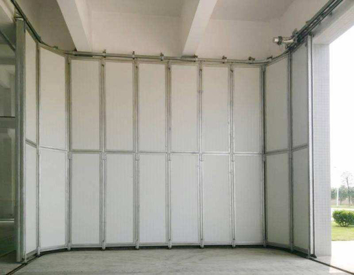 China Side Sliding Insulated Garage Door 25m / S With Vision Windows And Wicket supplier