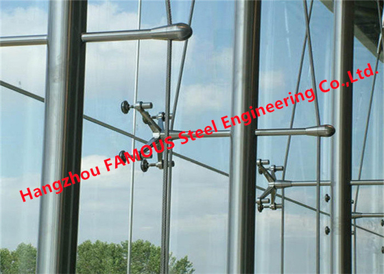 China Aluminum Steel Structure Glass Curtain Wall Point Fixed Glazed Spider Buildings supplier
