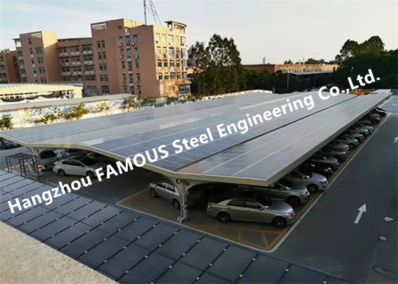 China Customized Waterproof Photovoltaic Panel Aluminum Solar PV Carports Mounting System supplier