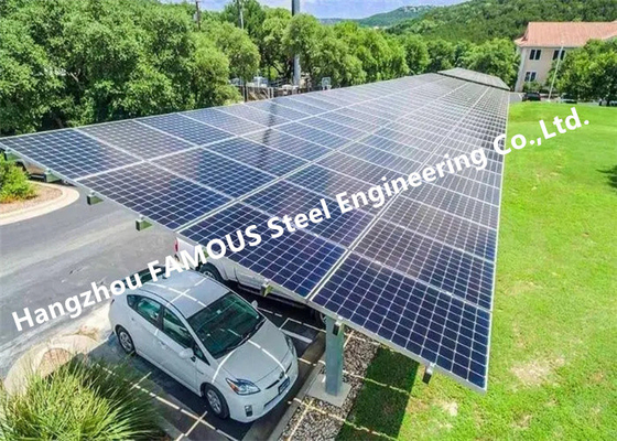 China Energy Producing Structure Anodized Photovoltaic Panel Aluminum Solar PV Carports supplier